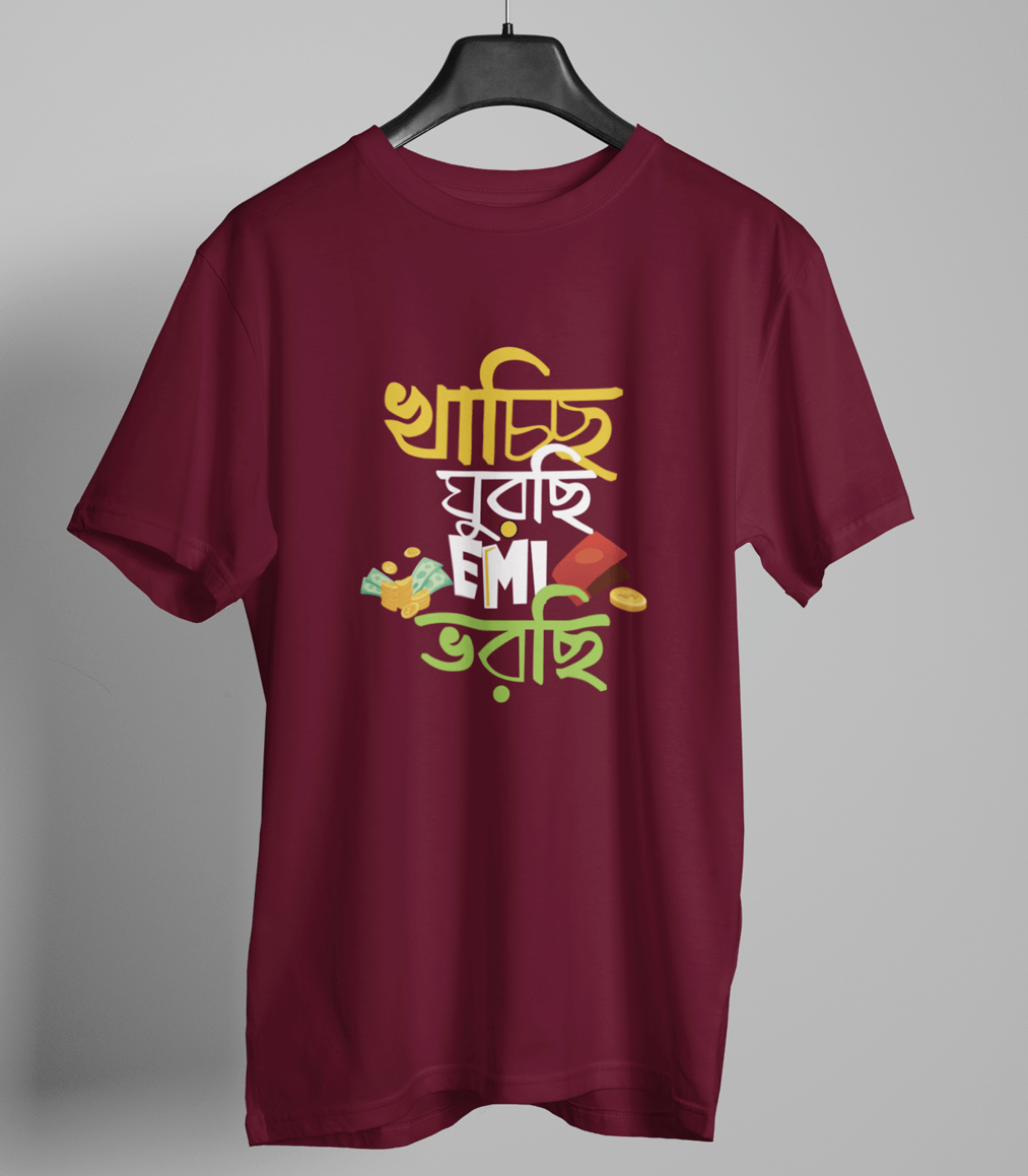 Kachhi Ghurchhi EMI Bhorche Bengali Graphic T Shirt