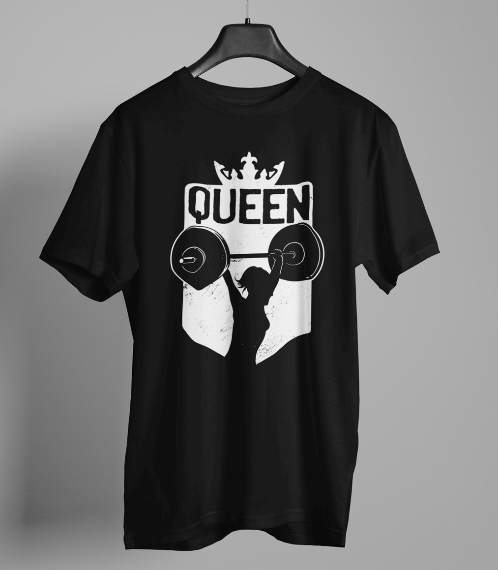 Queen of Workout Gym Motivation T-shirt