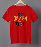 Funny Hindi text tshirt red