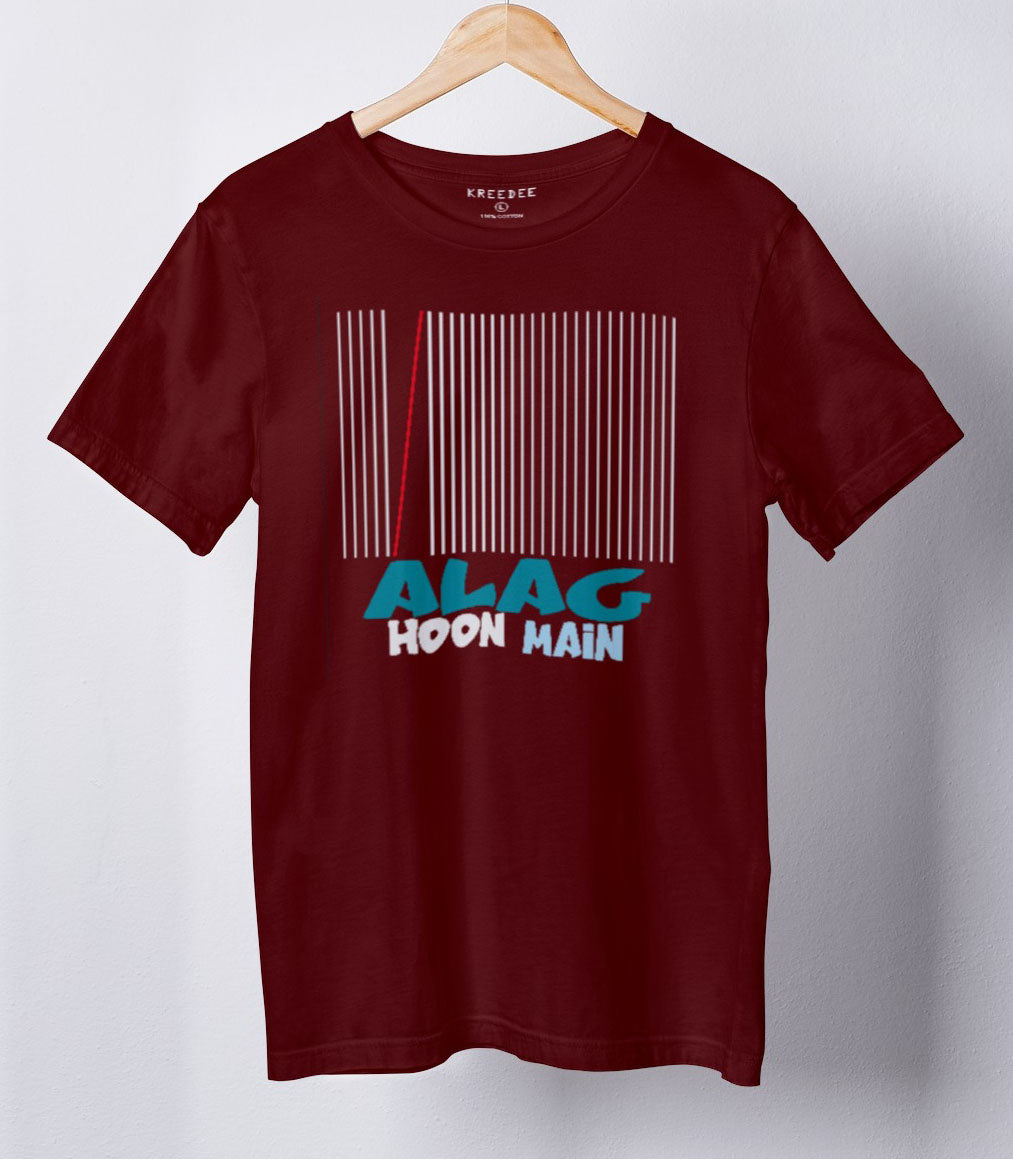 Alag hoon Main Half Sleeve Cotton Unisex T-shirt