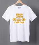 Buy The Dip Cryptocurrency Graphic T-shirt on a Hanger