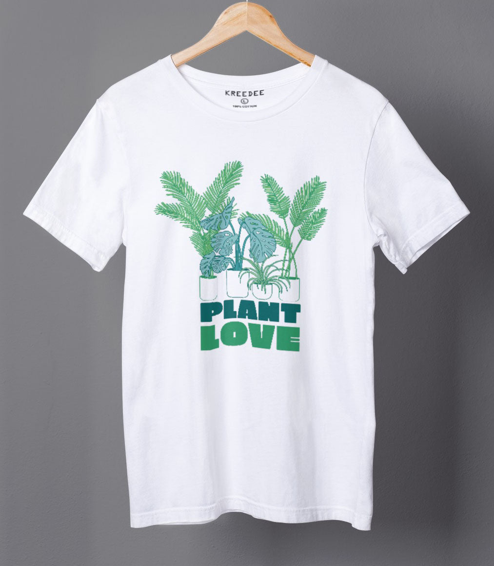 Love Plant Vegan Half Sleeve Cotton Unisex T-shirt