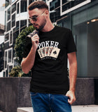 Poker Game Cool Graphic Black T-shirt