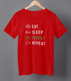 Eat Sleep Invest Repeat Graphic T-Shirt