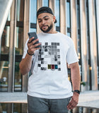 Abstract Square Grid  Half Sleeve Cotton Unisex T-shirt
