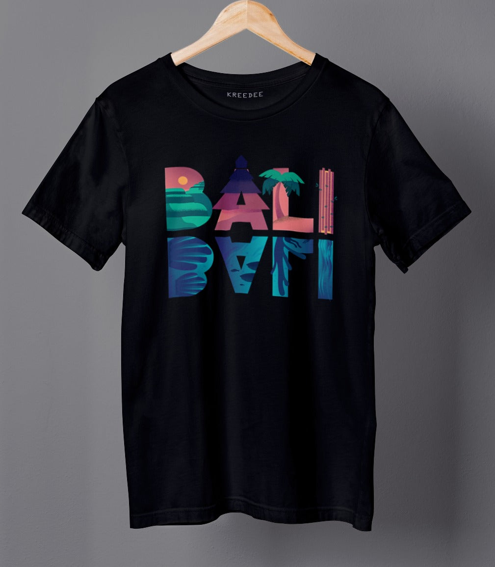 Bali Beach Half Sleeve Cotton Unisex Travel T-shirt