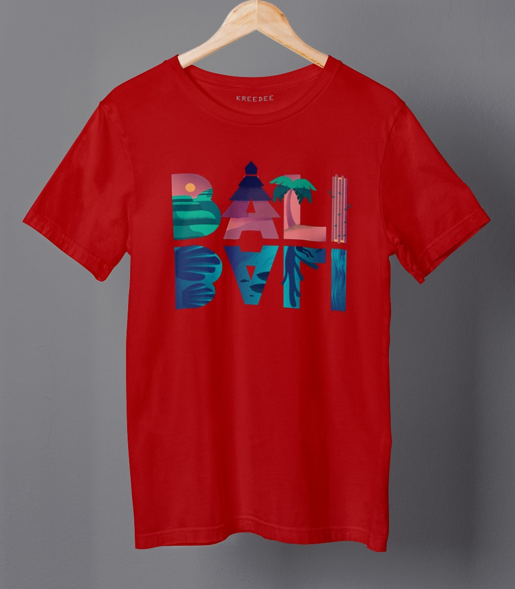 Bali Beach Half Sleeve Men's Cool Travel T-shirt