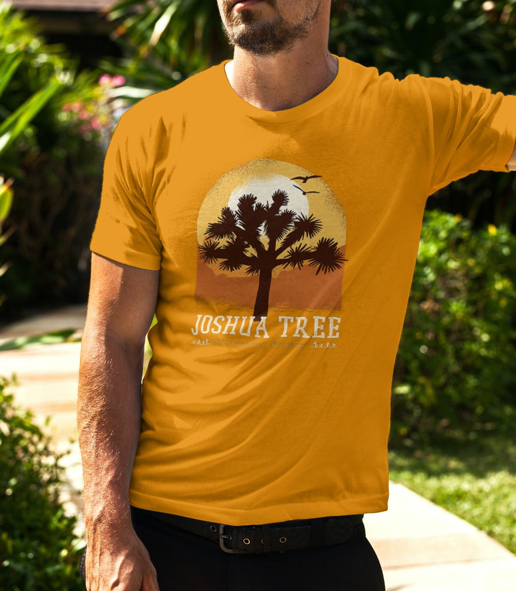 Sunset Design Half Sleeve Men's T-shirt