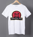 Jurassic Pug Half Sleeve Cotton Unisex T-shirt
