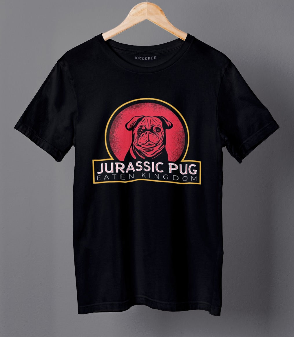 Jurassic Pug Women's Boyfriend Funny T-shirt