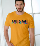 Miami Skyline Half Sleeve Cotton Unisex T-shirt