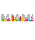 Miami Skyline Half Sleeve Men's T-shirt