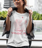 Cute Happy Valentine's Day Graphic T-shirt