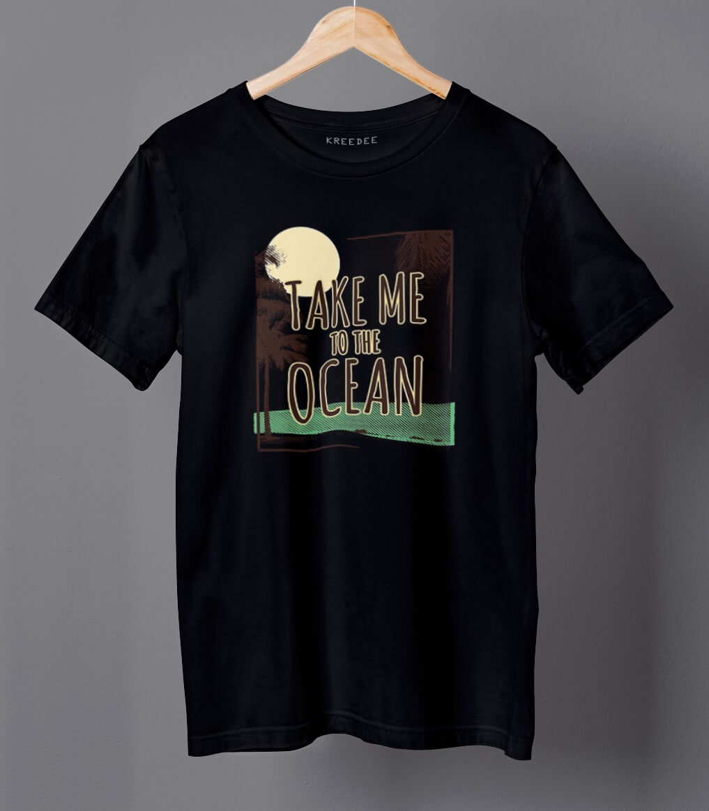 Take Me To Ocean Half Sleeve Cotton Unisex T-shirt