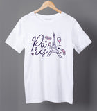 Paris Eiffel Tower Half Sleeve Cotton Unisex T-shirt