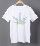 Beautiful Leaf Design  Half Sleeve Cotton Unisex T-shirt