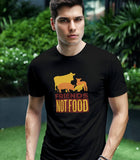 Friends Not Food Vegan Half Sleeve Cotton Unisex T-shirt
