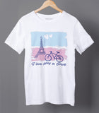 Biking In Paris Cool Women's Boyfriend T-shirt