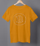 Bitcoin Logo Half Sleeve Cotton Unisex T-shirt