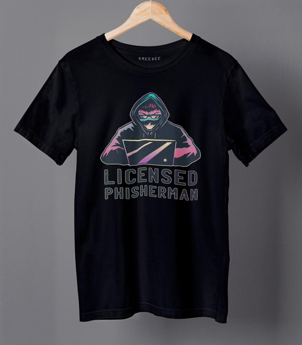 Licensed Phiserman Half Sleeve Men's Funny T-shirt