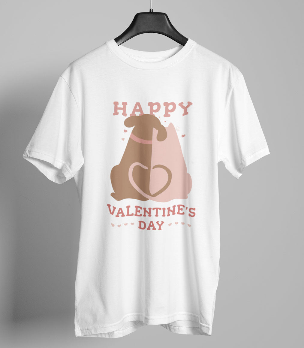 Valentine's Day Graphic Half Sleeve T-shirt