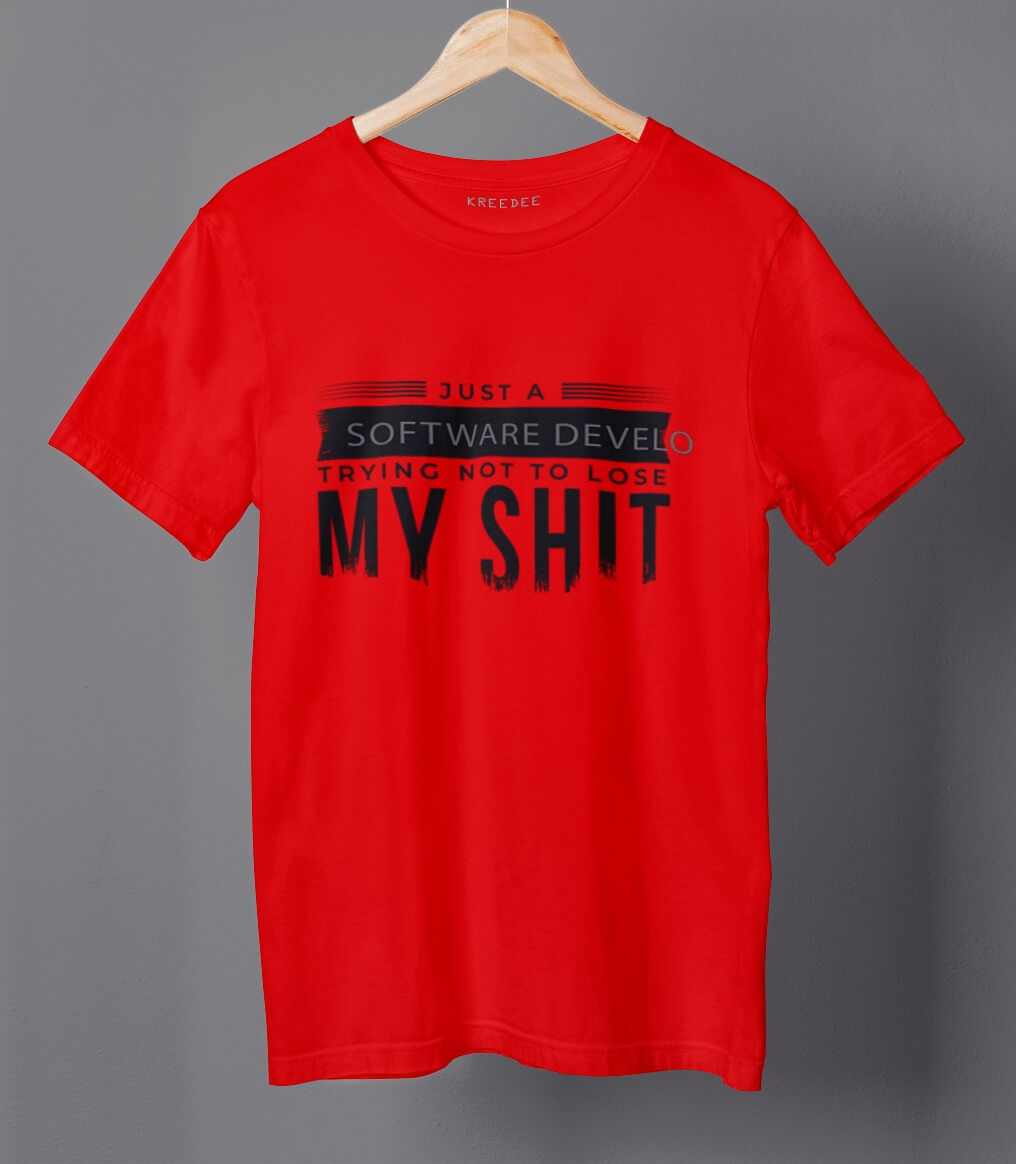 Software Developer Funny Quote Half Sleeve Men's T-shirt
