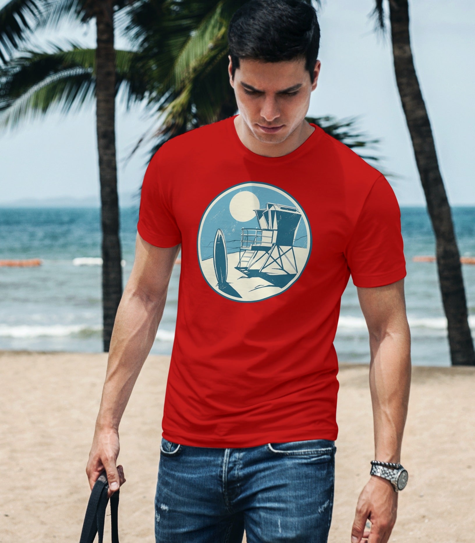 California Beach Half Sleeve Cool T-shirt