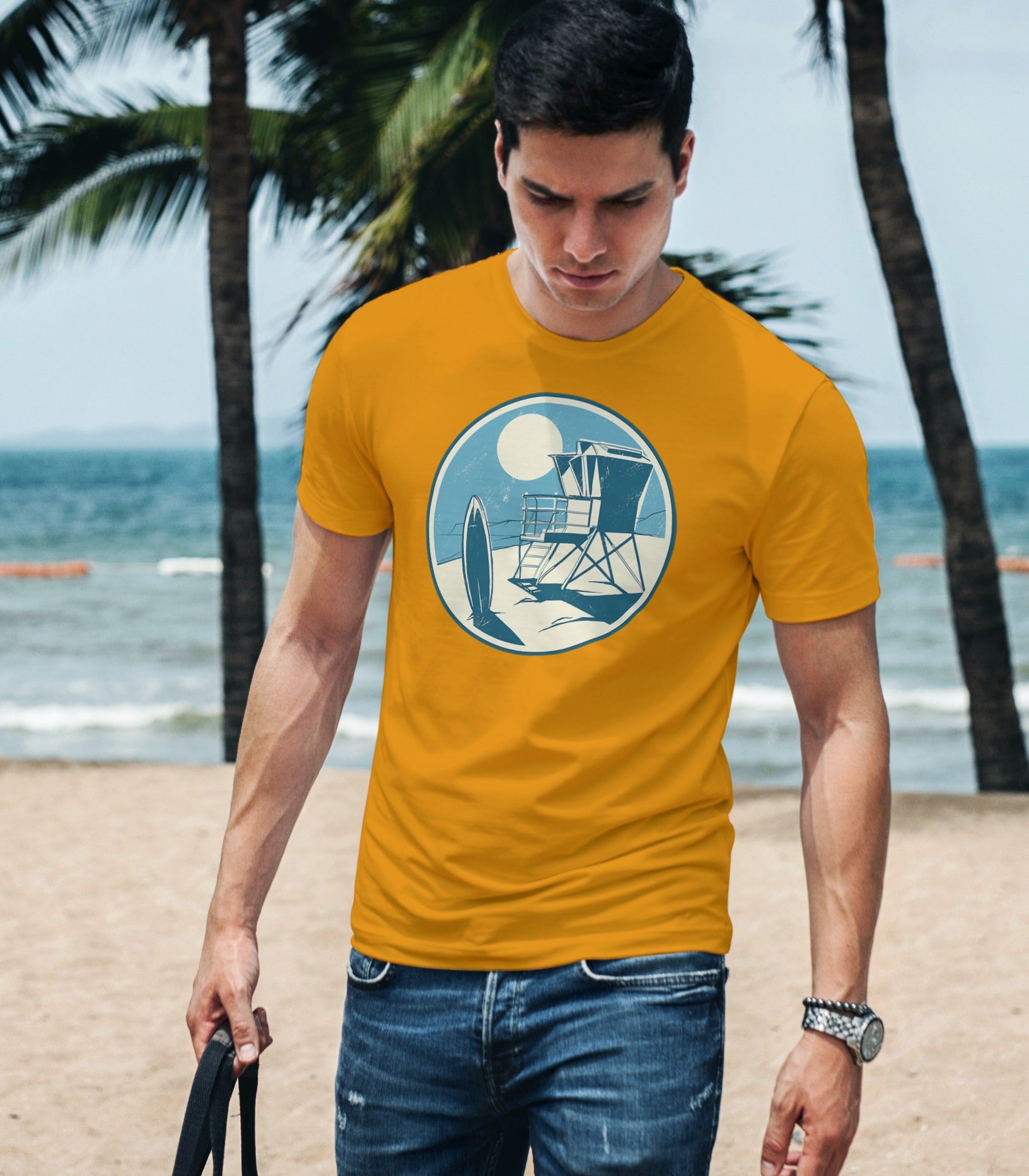 California Beach Half Sleeve Cotton Unisex Cool T-shirt