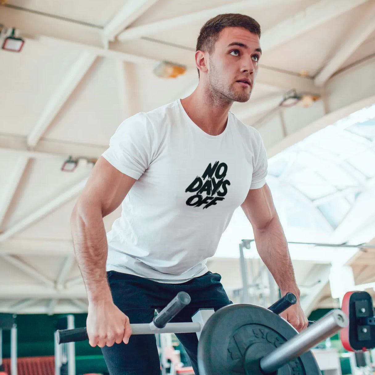 No Days Off Gym Motivation Graphic Men's T-shirt