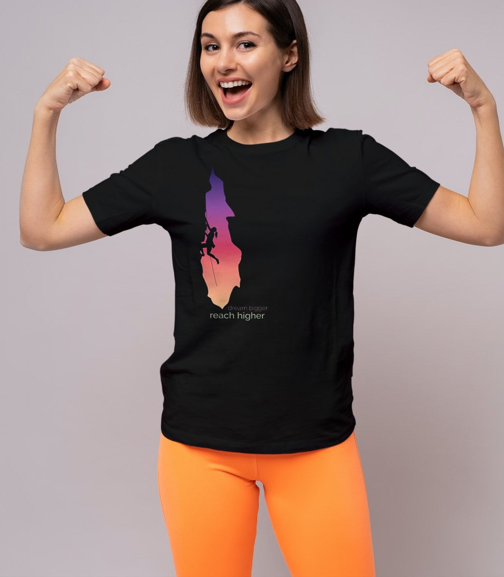 Dream Bigger Motivational Women's Boyfriend T-shirt