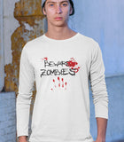 Full Sleeve Graphic T-shirt Beware Zombies