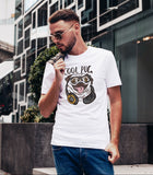 Cool Pug Printed Half Sleeve Cotton Unisex T-shirt