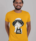 Cute Luffy Anime Half Sleeve T-shirt