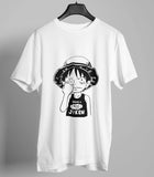 Cute Luffy Anime Half Sleeve T-shirt