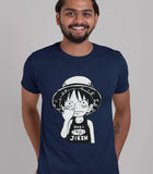 Cute Luffy Anime Half Sleeve T-shirt