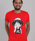 Cute Luffy Anime Half Sleeve T-shirt