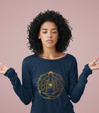 Full Sleeve Yoga Graphic T-shirt Enlightened Spiritual
