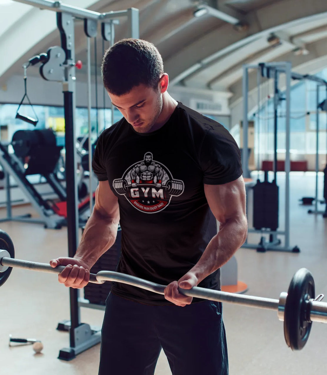 Gym Motivation Half Sleeve Men's T-shirt