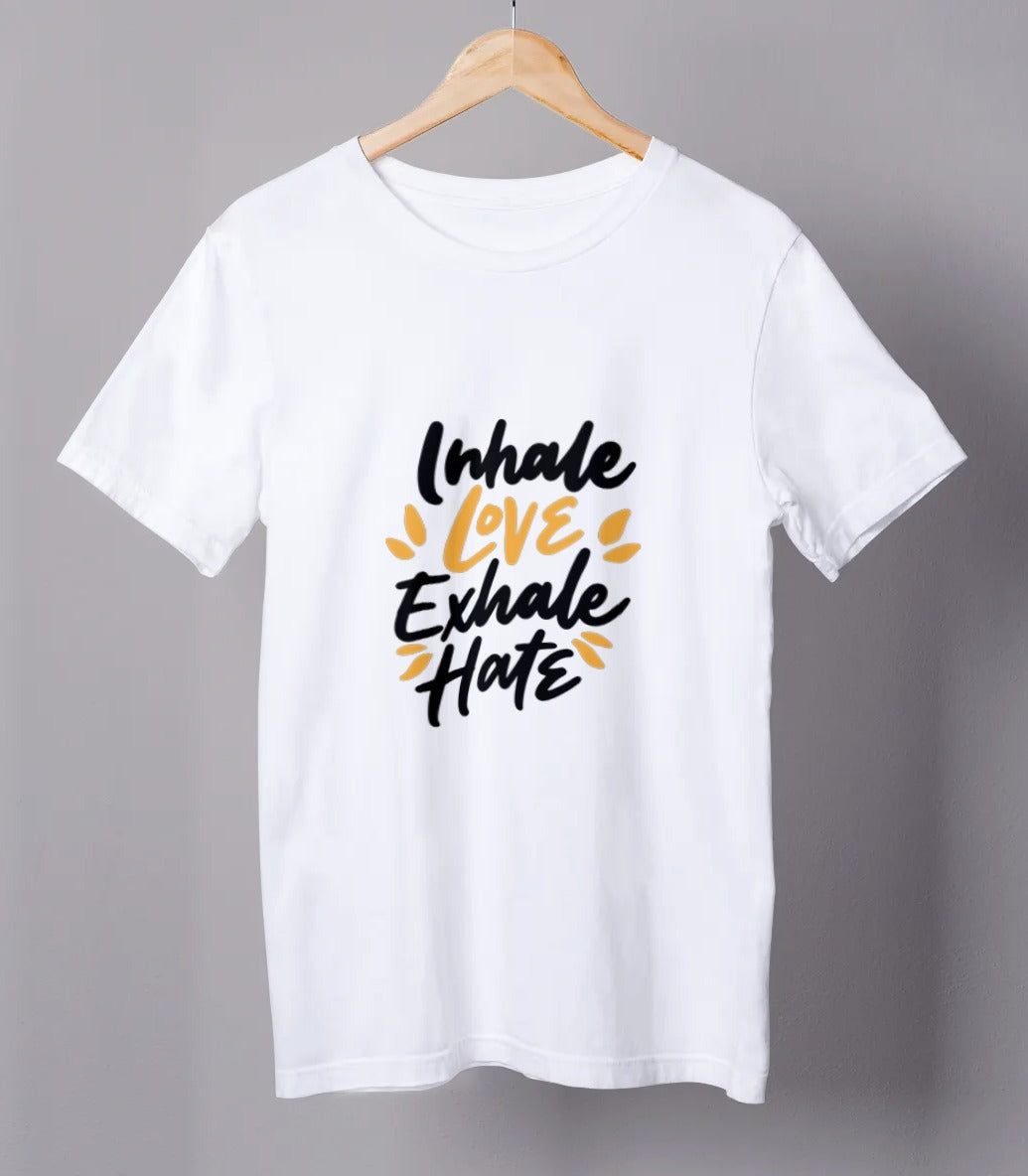 Inhale Love Exhale Hate Men's Yoga T-shirt