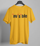 Invisible Funny Half Sleeve Cotton Unisex T-shirt