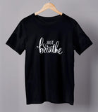 Just Breathe Half Sleeve Cotton Unisex Yoga T-shirt