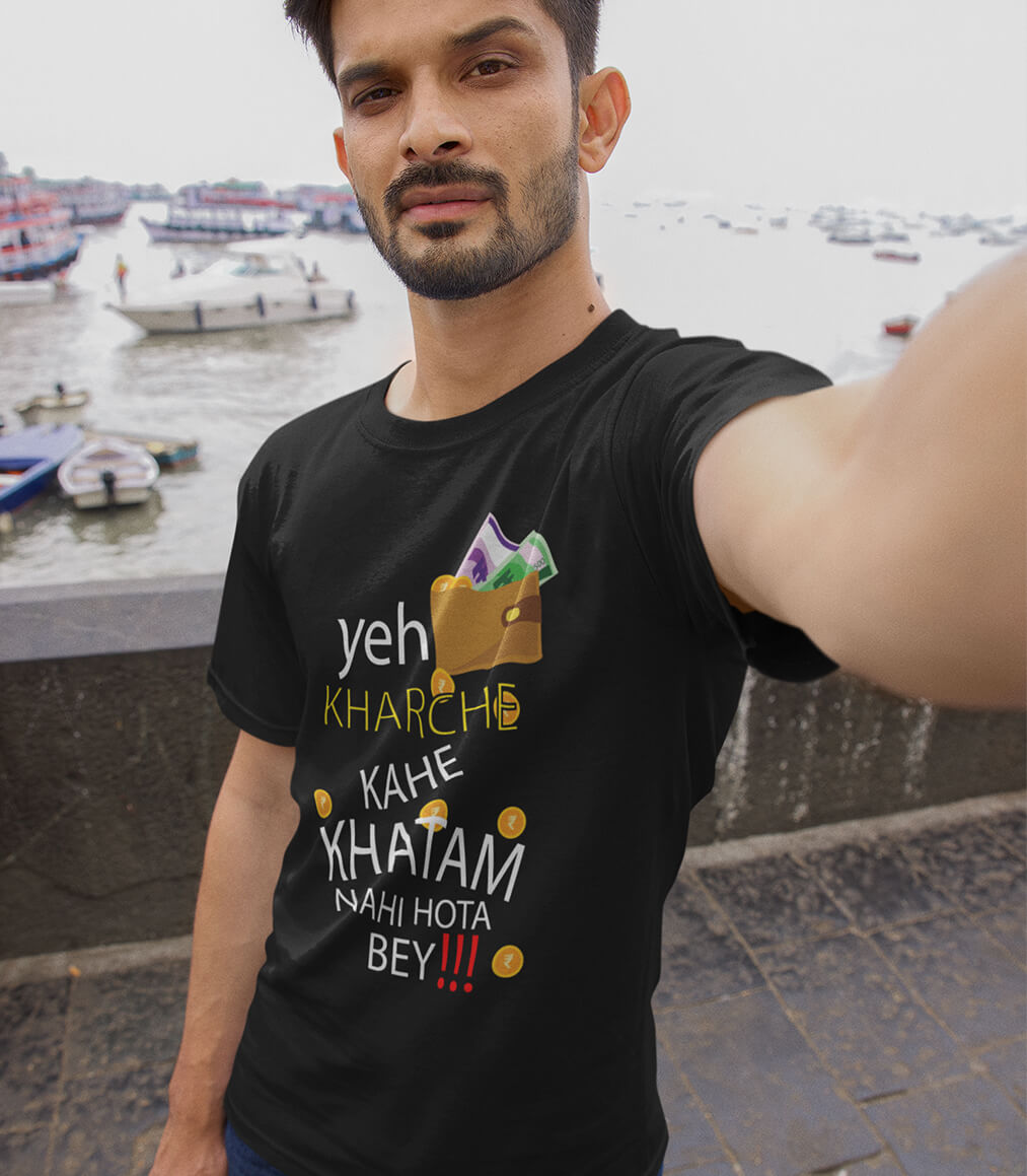Yeh Kharche Kahe Hindi Graphic T-shirt