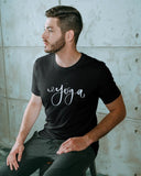 Yoga Logo Half Sleeve Cotton Unisex Yoga T-shirt