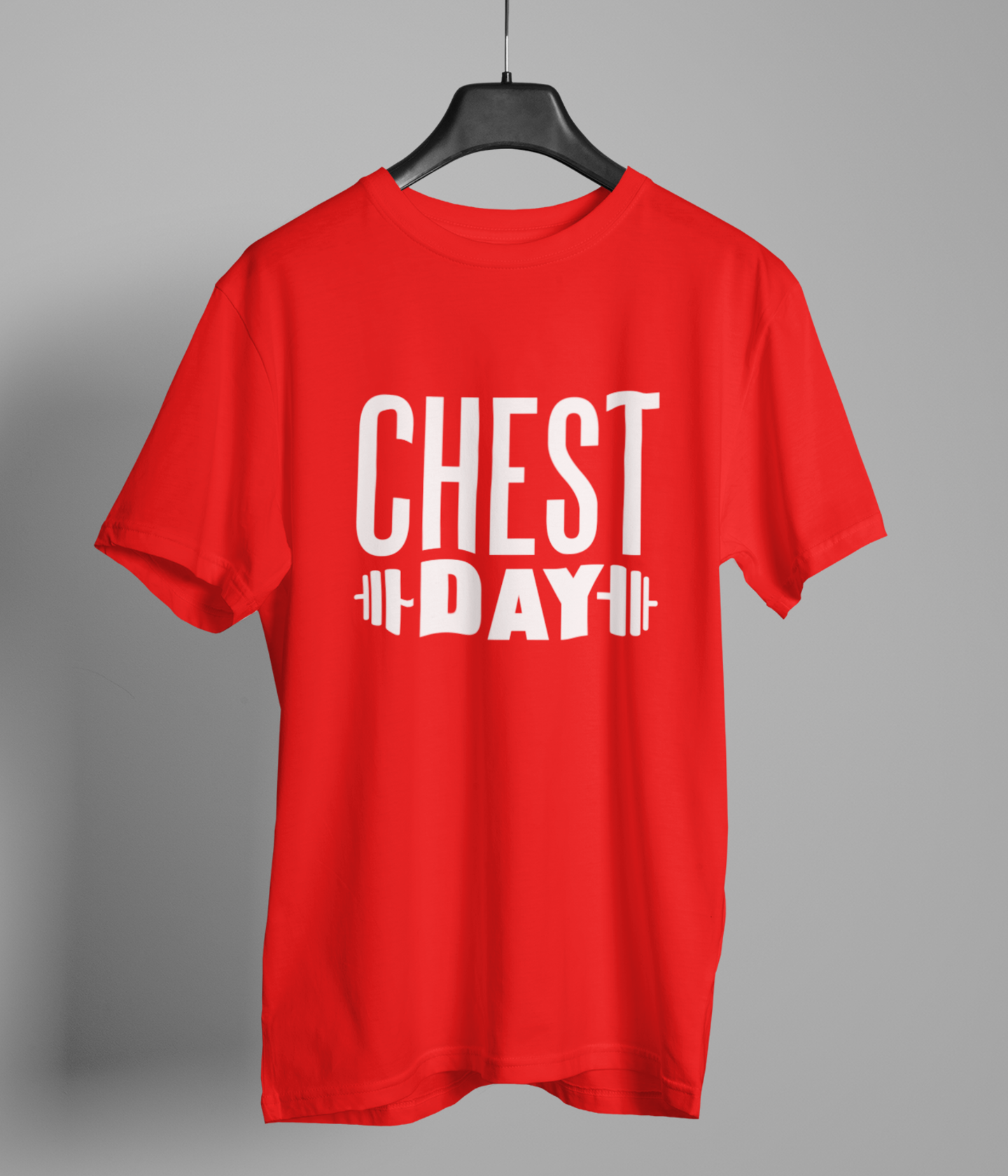 Chest Day Gym Motivation Red Tshirt