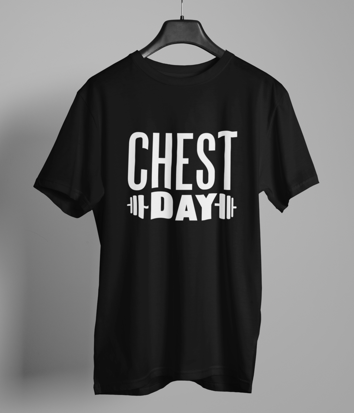 Chest Day Gym Motivation Black Tshirt
