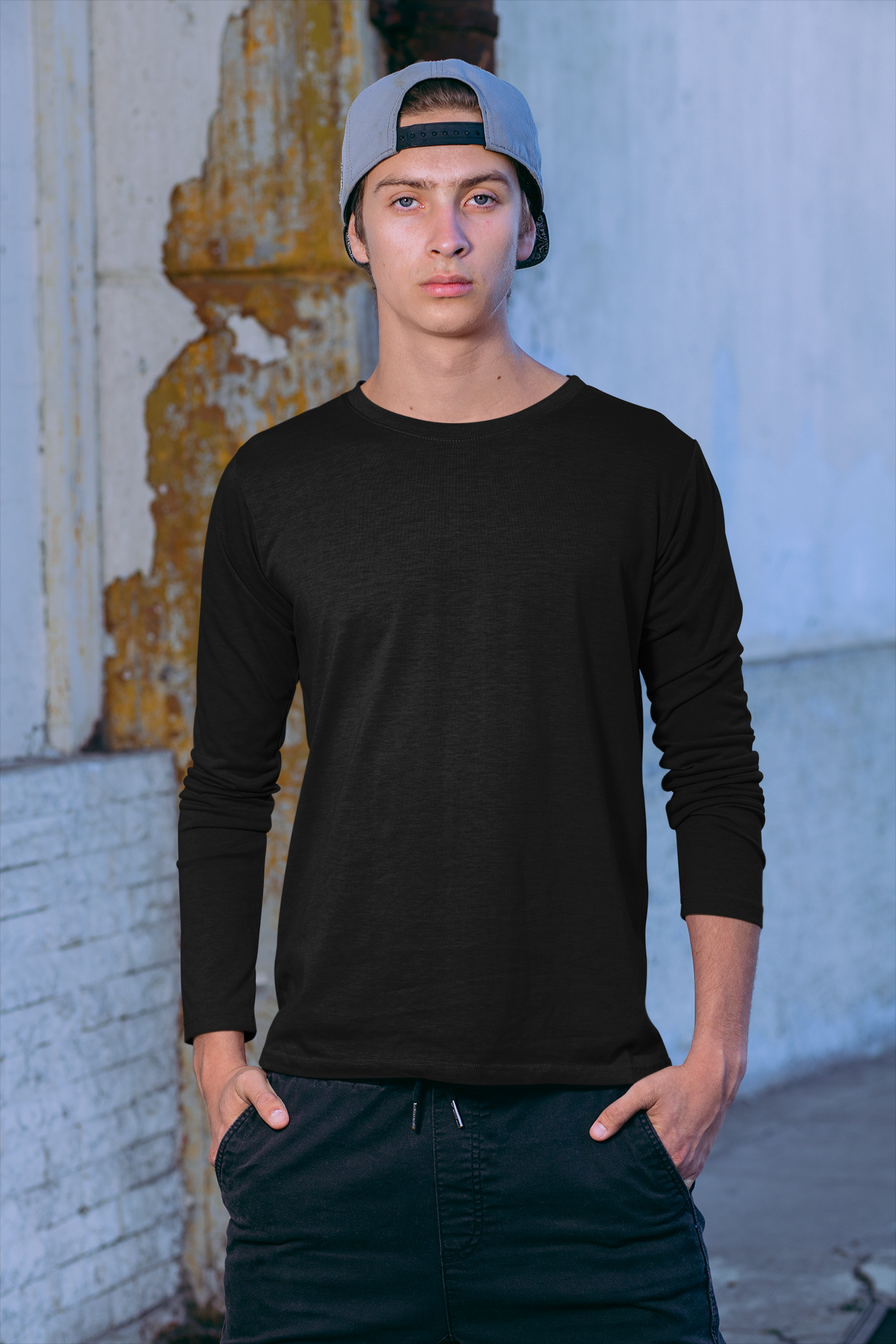 Plain Full Sleeve Unisex T-Shirt