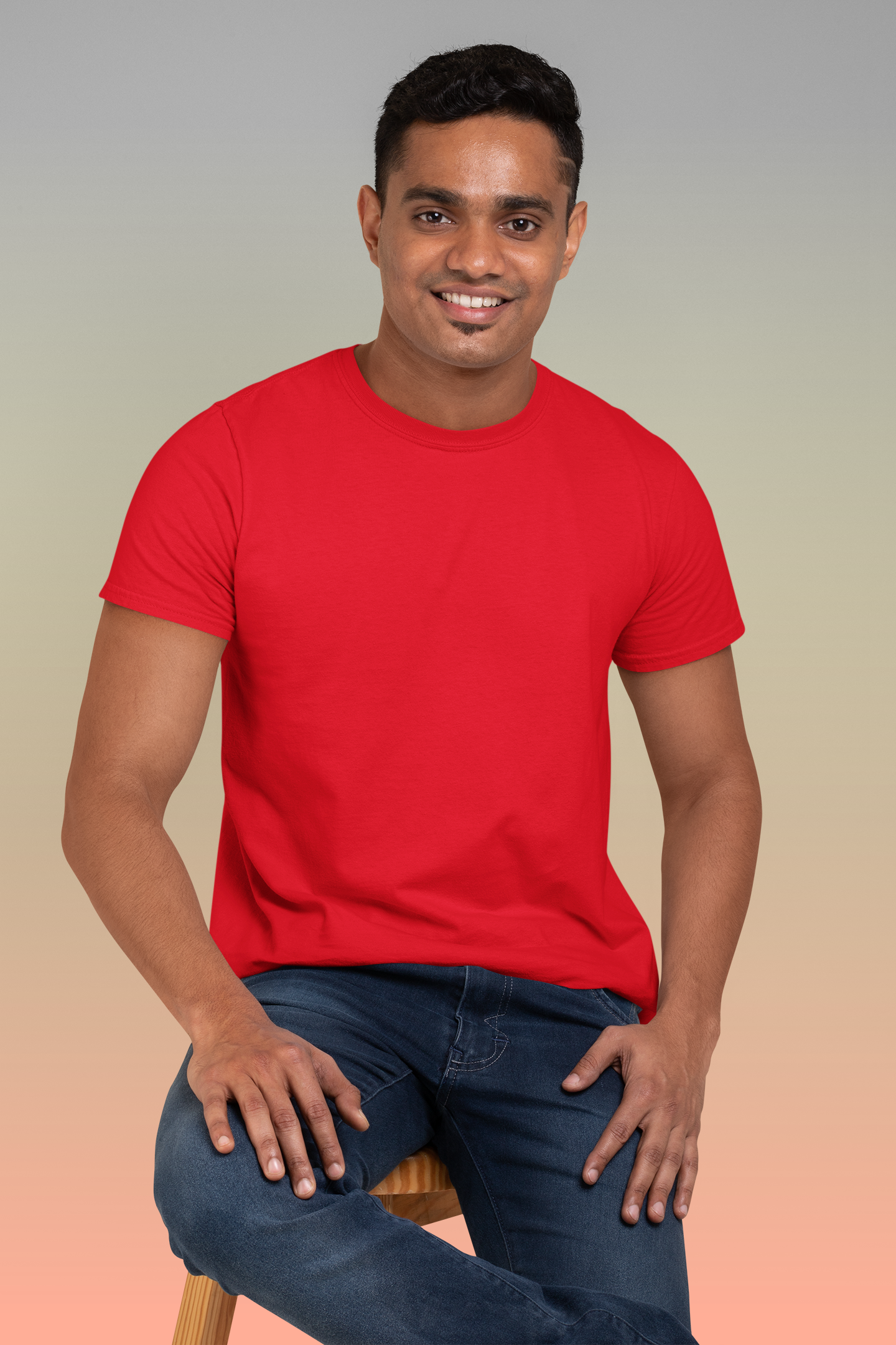 Plain Half Sleeve Unisex T-Shirt