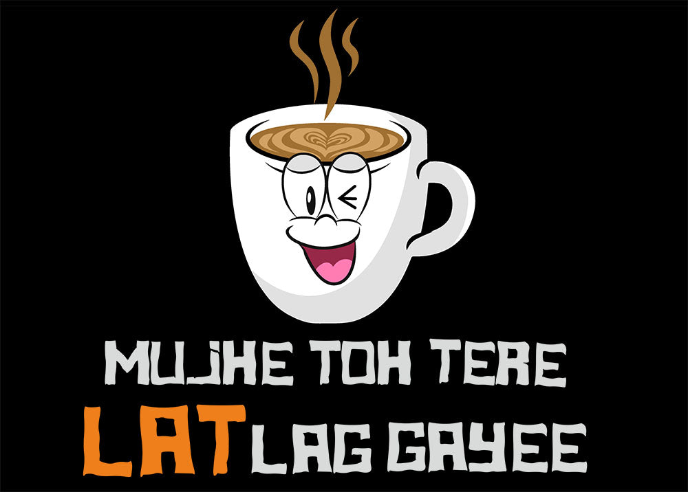 Full Sleeve Hindi Graphic T-shirt Lat lag Gayee