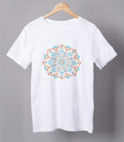 Floral Symbol Half Sleeve Yoga T-shirt