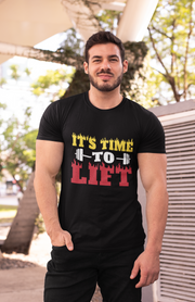 It's Time To Lift Half Sleeve Gym T-shirt